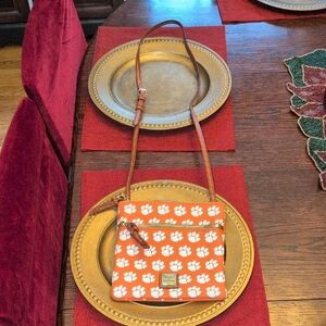 Dooney & Bourke Orange Clemson Tigers Crossbody Bag